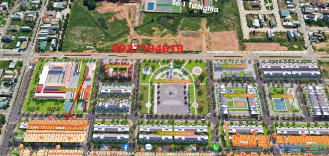 Hỗ trợ trả góp lô mặt tiền Quảng Trường, chiết khấu 300tr