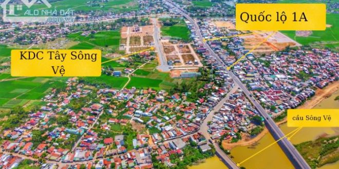Chính chủ cần bán lô đất ngay trung tâm thị trấn Sông Vệ, sổ đỏ sẵn công chứng giá 780tr