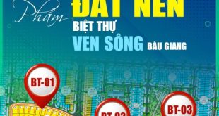 Tin hot! Mở bán BIỆT THỰ ven sông Bàu Giang TP Quảng Ngãi