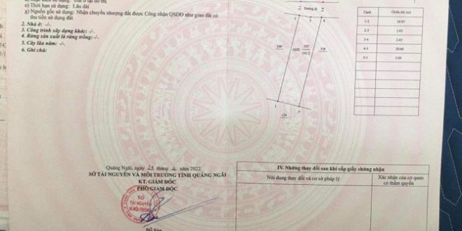 BÁN ĐẤT HẺM 77/4 PHẠM VẮN ĐỒNG TP QUẢNG NGÃI