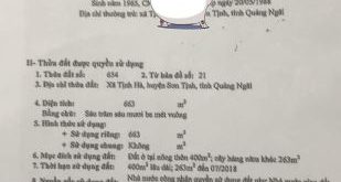 BÁN VƯỜN BIỆT THỊ TỊNH HÀ,SIÊU VƯỜN 664M2 CÓ 400 ONT