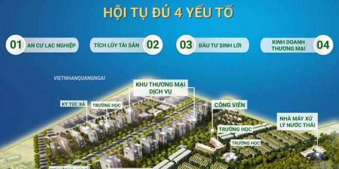 Đất nền KCN VSIP Quảng Ngãi, sổ sẵn, giá đầu tư, cơ hội x2 tài sản