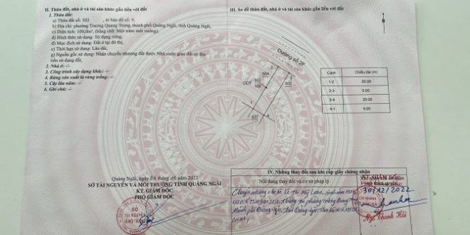 Chủ ngộp bán nhanh lô đất 100m2, full thổ cư, giá tốt KDC 577