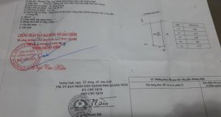 Bán đất mặt tiền Hùng Vương TT TP Quảng Ngãi