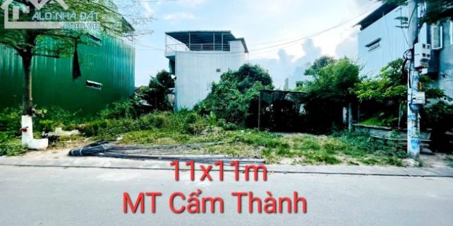 Bán lô đất Biệt thự 11x11m, Hướng Đông Bắc, mặt tiền đường Cẩm Thành