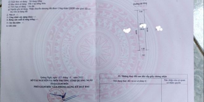 Chính chủ cần bán gấp lô đất full thổ cư cách biển 3km