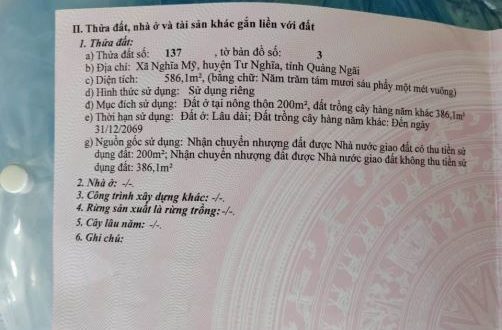 BÁN LÔ ĐẤT DIỆN TÍCH LỚN GIÁ ĐẦU TƯ