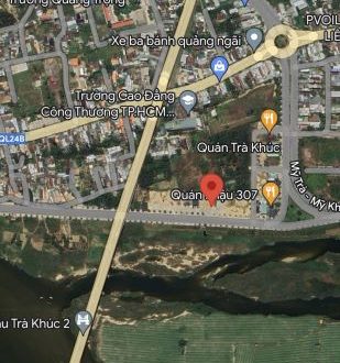 Bán mặt tiền bờ Bắc sông Trà Khúc cạnh Cầu Trà khúc 2 tp Quảng Ngãi