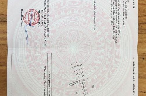 BÁN NHANH MẶT TIỀN QUỐC LỘ 1A NGANG 6M PHƯỜNG PHỔ VĂN THỊ XÃ ĐỨC PHỔ QUẢNG NGÃI