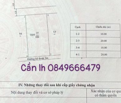 bán đất 10x20x2kt mặt tiền đường trần nhân tông