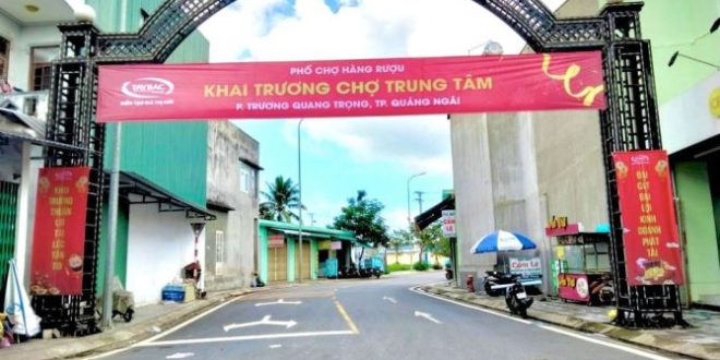 Bán đất kinh doanh và kiot Phố Chợ Hàng Rượu Phường Trương Quang Trọng