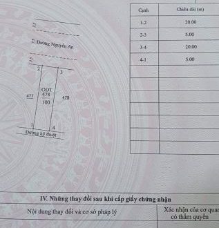 Cần bán gấp lô đất mặt tiền kinh doanh Nguyễn An gần ngay chợ đầu mối HK Nghĩa Chánh