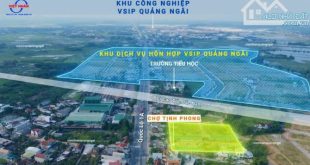 Bán Đất Nền VSIP nằm trong Khu Dịch Vụ Hỗn Hợp VSIP Quảng Ngãi  đón đầu VSIP 2