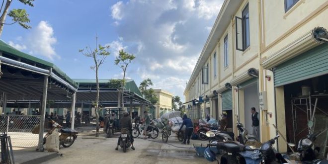Chợ Đồng Cát mới Mộ Đức đã đi vào hoạt động, giá Shophoues 2 tầng từ 760triệu.