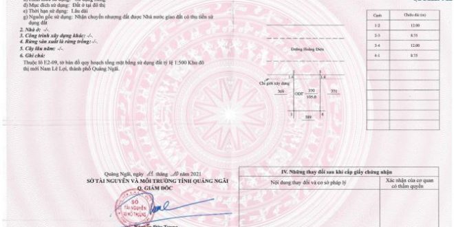Bán 02 lô liền kề mặt tiền Hoàng Diệu, Dt. 8,75x12m. Khu đô thị Ngọc Bảo Viên