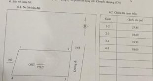 Bán lô đất Biệt thự 10x28m (280m2 đất ở 100%) Đường Ôtô thông, Nghĩa Dũng, TP Quảng Ngãi