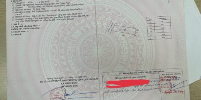 Bán đất mặt tiền đường Nguyên Nghiêm Nghĩa Hà Tp Quảng Ngãi giá cần tiền