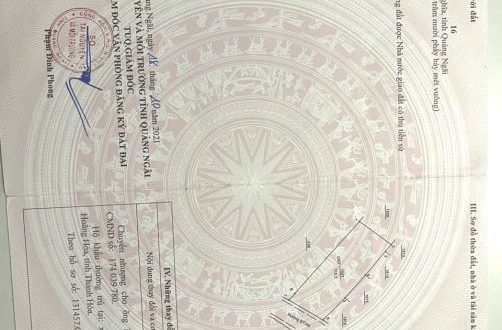 Cần tiền bán gấp lô đất La Hà Nghĩa Thương gần nhà thuốc Minh Đức