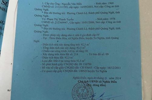 Nhà điền hòa nghĩa điền  dưới dốc chùi đi vô