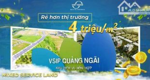 Bán đất nền dự án Khu đô thị Vsip Quảng Ngãi