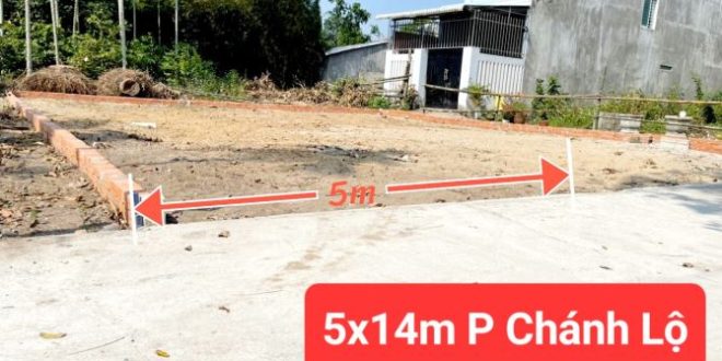 Bán lô đất đẹp 5x14m, Hướng nam, hẻm Nguyễn Tri Phương Ôtô 7 chỗ, P Chánh Lộ