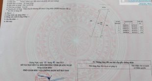 Bán lô đất 77m2 hẻm xe tải, Thị trấn La Hà, Tư Nghĩa