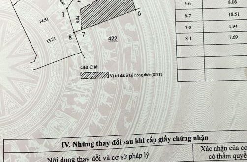 Cần bán lô đất thôn Xuân An, Tịnh Hoà, TP Quảng Ngãi.
