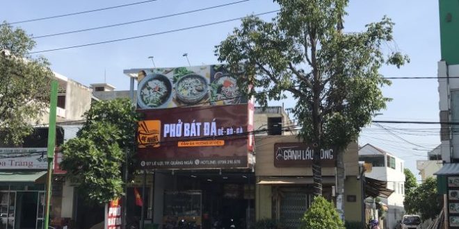 Cho thuê mặt tiền đường lê lợi tp quảng ngãi