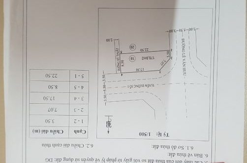 đất lô góc mặt tiền lê văn hưu