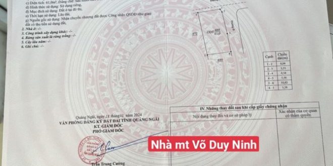 Cần bán nhà 2 tầng mặt tiền hẻm Hoàng Văn Thụ (tương lai mặt tiền Võ Duy Ninh)