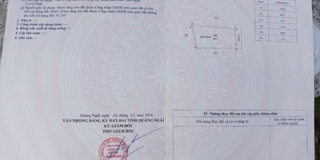 Đất Biển Bình Sơn Quảng ngãi giá rẻ