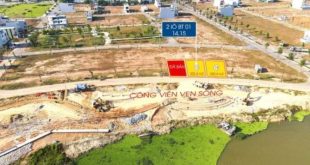Lô đôi biệt thự ven sông Bàu Giang với dt 660m2 đất ở đô thị hàng đẹp hiếm có.