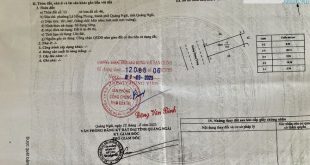 Bán Nhà Mặt Tiền Đường Quang Trung Quảng Ngãi