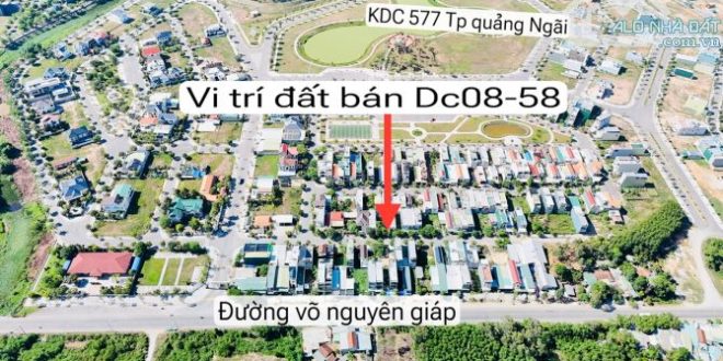 Bán đất Khu dân cư 577 Sơn Tịnh, 100m2 hướng Nam, Sổ Hồng Riêng, giá 1 tỷ 450 triệu