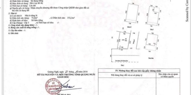 Bán nhà 4 mê hai mặt tiền đường Trần Hưng Đạo ngay trung tâm tp quảng Ngãi