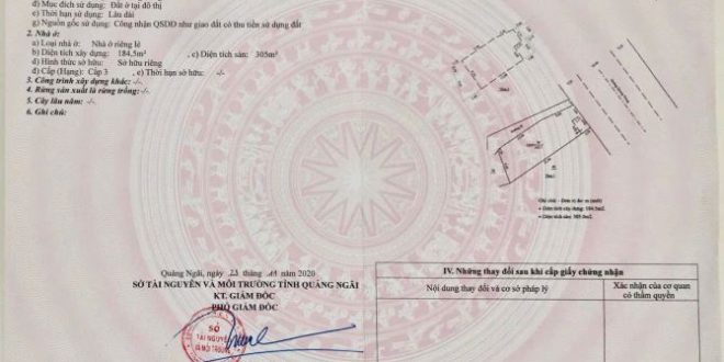 Nhà đẹp mặt tiền Quang Trung 195m2 sàn 305m vị trí đắc địa nhất Quảng Ngãi