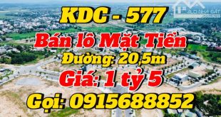 [KDC 577 Quảng Ngãi] - Bán lô đất Mặt tiền đường 20,5m - Giá: 1 tỷ 480