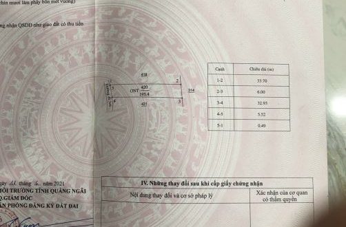 Bán đất 6x32m khu công nghiệp Viship quảng Ngãi giá rẻ