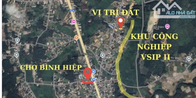 BÁN ĐẤT BÌNH HIỆP - GẦN MỐC VSIP - VSIP 2 SẮP KHỞI CÔNG