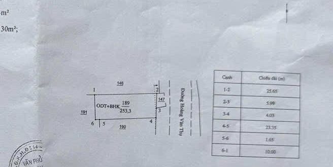 BÁN LÔ ĐÔI MẶT TIỀN HOÀNG VĂN THỤ 10x 26 PHƯỜNG QUẢNG PHÚ TTTP QUẢNG NGÃI.