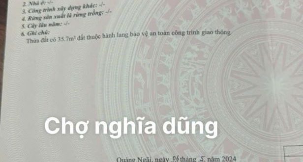 Bán nhà cấp 4, Dt đẹp. 7x23m mặt tiền Trần Anh Tông, Nghĩa Dũng, TP Quảng Ngãi