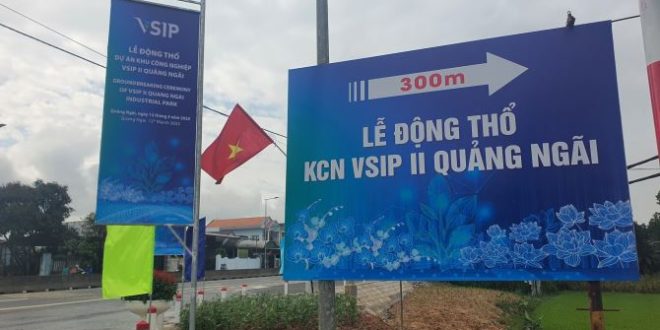 CHÍNH THỨC KHỞI CÔNG VSIP 2 QUẢNG NGÃI - BÁN ĐẤT LIỀN KỀ VSIP QUẢNG NGÃI